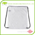 2014 Hot sale new style white drawstring backpack cotton bag
